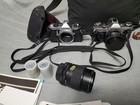 Read  Vintage Camera Lot W- Case Pentax Me Super Canon Ae-1 Argus C-3 And Lenses