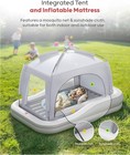 Inflatable Toddler Travel Bed With Tent  Baby Crib Tent  Portable Kids Air Mattr