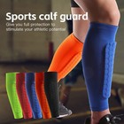 1 2pcs Soccer Shin Guard Socks With Honeycomb Pads Adult Compression Calf Sleeve