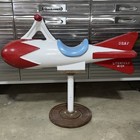 Vintage Usaf Saddle Mates Cast Playground Ride Rocket - Gametime Litchfield Mich