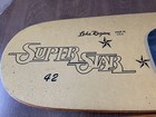 Vtg Wooden 42    Super Star Lake Region Usa Water Skis Sparkly Yellow