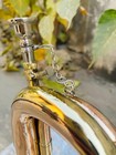 British Army Style Bb Bugle Tuneable Brass With Antique Mouth Piece Free Case