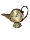 Vintage Swiza 7 Jewels Brass Genie Alarm Clock Works  