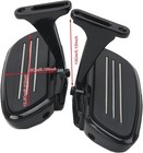 Black Passenger Footboards For Harley 1993-2025 Touring Models