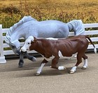 1 32 Running Model Cow Bull 3d Printed For Breyer Horses Etc Stablemate Cattle