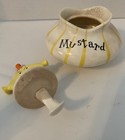 Mcm Rare Vintage 1958 Holt Howard Pixieware Mustard Jar With Spoon