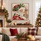 Santa Claus Christmas Pearl Diamond Art Kit For Adults 12 X 12 Inch