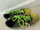 Nike Alpha Huarache 4 Keystone Gs  black Opti Yellow  Youth Baseball Cleats 4 5y