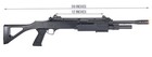 Fabarm Stf 12 Long Barrel Shotgun W  Fixed Stock  black  Airsoft Gun Airsoft Rif