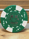 Beach Shack Harley Davidson Emblem Poker Chip- Panama City  Fl - Green white