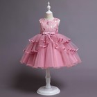 Kids Dressess Girls Bowknot Flowers Princess Dress For Wedding Party Birthdays