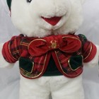 Dan Dee Snowflake Teddy Bear White Christmas 1999 Tartan Hat Friends Collectors