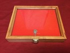  Cherry Wood Display Case 9 X 12 X 2 For Arrowheads Knives Collectibles Coins