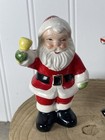 Set Of 2 Vintage Christmas Ceramic Santa Salt And Pepper Shakers Napco