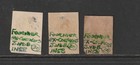 Venezuela Scott  1-3 Used Fournier Forgeries