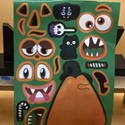 Halloween Build Your Own Pumpkin Face Sticker Craft Kit 2 Sheets Kids Diy New