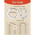 Faithheart Sterling Silver Huggie Hoop