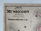 1877 Part Of City Of Muskegon Plat Map  Muskegon County Atlas Michigan