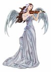 Large Inspirational Decor Angelic Lullaby Heavenly Angel Playing Violin Statue
