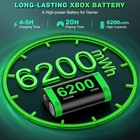 2 6200 Mwh Rechargeable Controller Battery Pack For Xbox Series X s xbox One