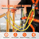 38mm Safety Lanyard 6ft 1 83m  Fall Protection Lanyard 2 Hooks Yellow