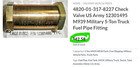       Npt Check Valve Fuel   Oil Hydrocarbons     -    Psi  M939 Fuel Tank  c3s3 