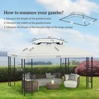 13  X 10  2-tier Gazebo Canopy Top Cover Replacement For Patio  Cream White