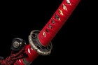 Real Tachi T10 Katana Battle Ready Sharp Large Radian Japanese Samurai Red Sword