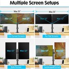 Dual Monitor Desk Mount  Max 32 Inch Up To 17 6lbs  Fully Adjustable Dual Mon   