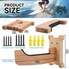 Surfboard Wall Mount Rack     Beech Wood Surf Board Wall Hangers With M6 Expans   