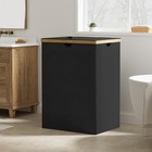 165l Bamboo Double Laundry Hamper  2 Sections   Large Dirty Laundry Basket