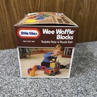 Vtg 1984 Little Tikes  0515 Wee Waffle Blocks N Wheels Set Toddle Tots New