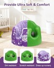 Baby Seat Cover Compatible With Bumbo Floor Seat  Removable Soft Purple Floral