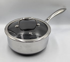 Hexclad 3-quart Saucepan 3 Qt W  Lid Hybrid Non Stick Pot - Used Good Condition