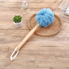 Loofah Back Scrubber For Shower wooden Handle Bath Sponge Lufa Shower Brush     