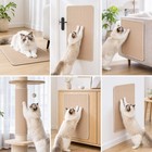 Cat Scratcher Mat  23 6 x 15 7  Natural Sisal With Hook And Loop Tape Horizontal