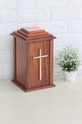 Decrative Wooden Cross Urn For Adult Ashes   Cremation Urns  Rosewood