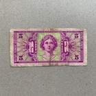          Usa Mpc Series 541 Military Payment Certificate 5 Cents Banknote Currency
