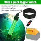 Led Underwater Fishing Light Compatible With For Dewalt 20v Battery  1300 Lumens