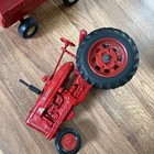 Vintage Farmall Tractor With Harvester