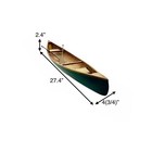 Canoe Model With Paddle And Base Large Wood Rowboat Vintage Cabin Nautical Decor