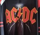 Ac dc Men   s Nwt Long Sleeve Hockey Jersey medium  Black   73  free Shipping  