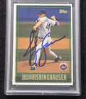 1997 Jason Isringhausen Topps Signed Baseball Card-new York Mets-psa