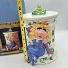 Treasure Craft Jim Henson Cookie Jar Muppets Miss Piggy Kermit 13  Vtg