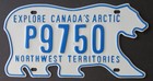 Bear - Northwest Territories Canada License Plate   2010  Pick A Number