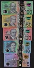 Australia  100   50 20  10 5   Dollars  Full   Set    Gem Unc