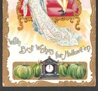 Bewitching Love Apple With Best Wishes For Halloween Gottschalk 2040 Postcard