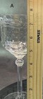 Rock Sharpe  Vintage Optic Etched Crystal Cocktail Glasses  Circa 1930 s    Wine