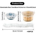 Woopsoo Disposable Foot Tub Liner Clear Pedicure Spa 30 Pcs  