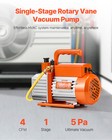 Vevor Vacuum Pump 4 Cfm Hvac Single Stage Rotary Vane Vacuum Pump Oil Included